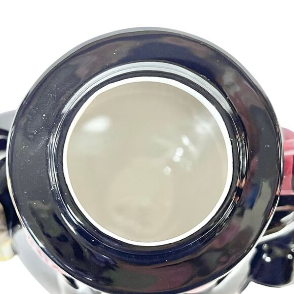 Fitz and Floyd Snowman Cocoa Pot and Cup Snack Therapy Cocoa Tea Set For One New - Picture 7 of 9